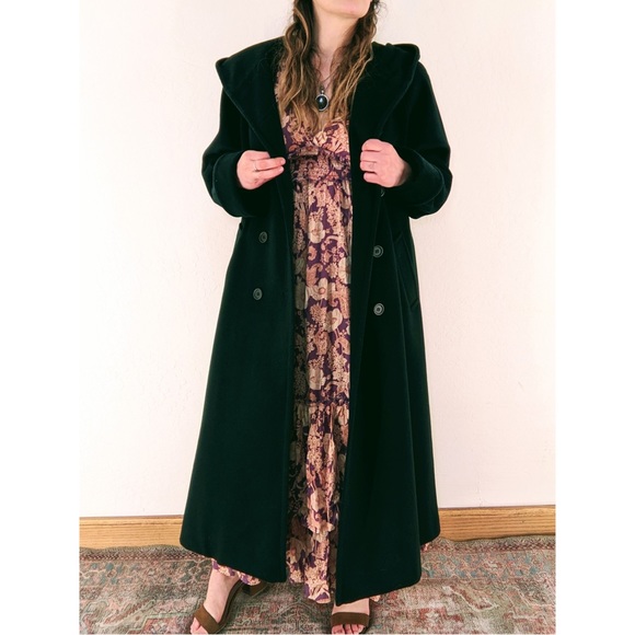 Halston Heritage Jackets & Blazers - Vintage HALSTON Wool Coat Double Breasted Floor Length Maxi Women’s 6